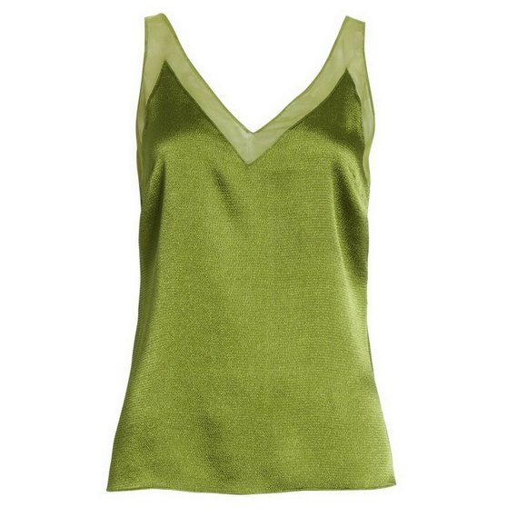 NWT Ted Baker Mesh Satin Tank Top - Picture 10 of 12